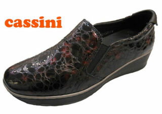 Marne Burgandy Croc Patent
