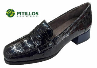 Padme Navy Croc Patent