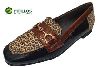 Pamapp Black Patent-Leoperd